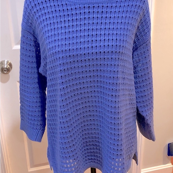 Talbots Periwinkle Blue Sweater Size LP - Picture 2 of 6
